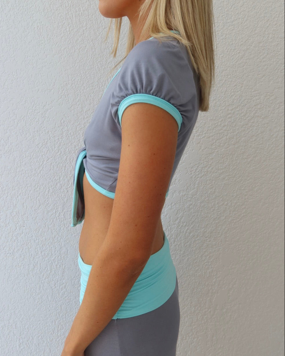 LOLA TIE CROP│MIST